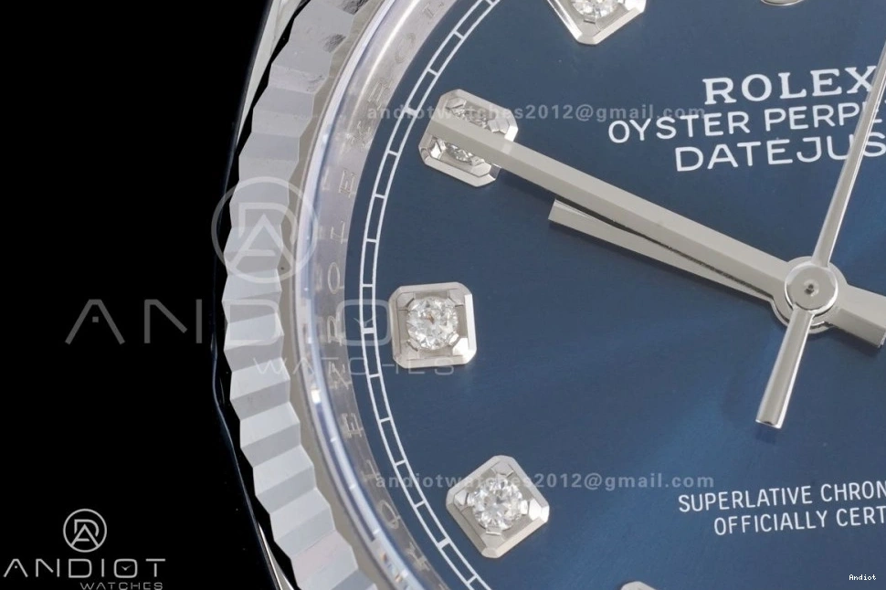 Best 1:1 Edition Dial Steel Blue 36 126234 on SH3235 DateJust Clean 904L Bracelet Jubilee Diamonds 0113